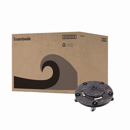 Boardwalk Refuse Container Utility Dolly, 300 lb Capacity, 22" Diameter, Gray 3485200